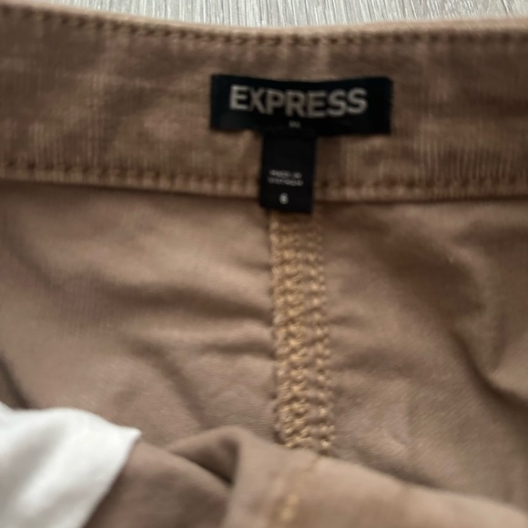Express Tan Button-Front Skort - Picture 3 of 3